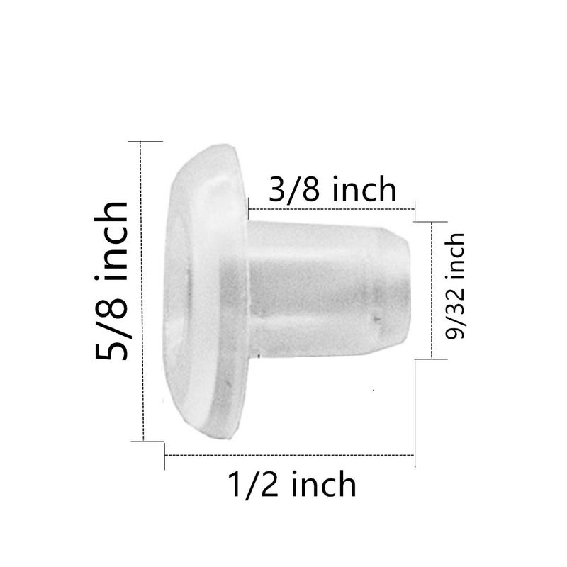 Cutelec 10pcs Horizontal Blinds Bottom Rail Ladder Cord Button Plug for Wood & Faux Wood Blinds and 1" Mini Blinds with a Hole 5/16" - Image 2